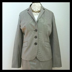 J. Crew Gray Mini-Check Suit Jacket